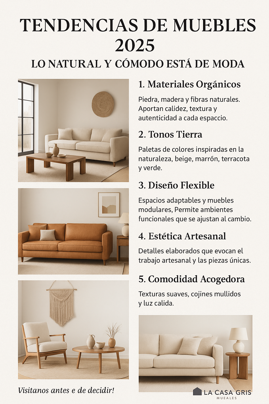 Tendencias en muebles 2025: diseño con alma y propósito